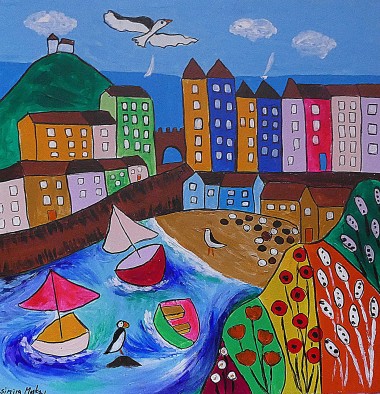 Colourful View of Tenby 