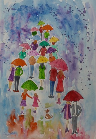 umbrella painting