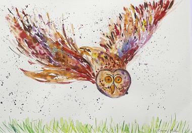 owl painting 