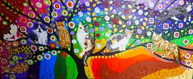 The Colourful Tree of Life with Quirky Cats