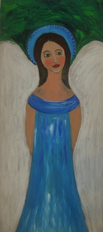 Angel in blue