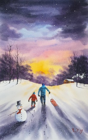 Sledging With Dad