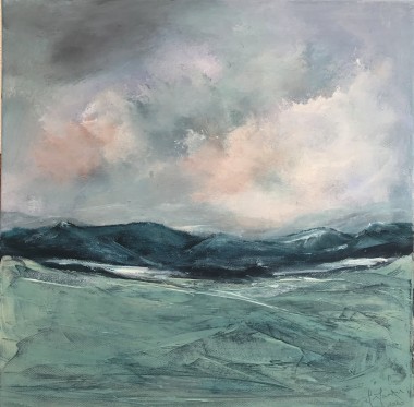 abstract landscape with mountains and clouds modern contemporary ay