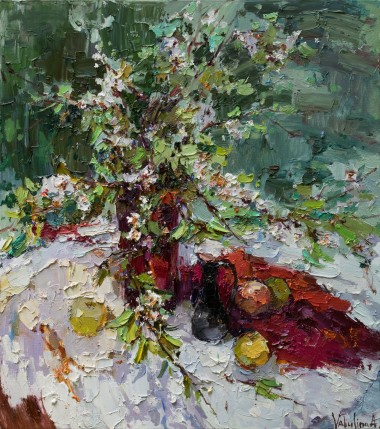 Still life with a Blossoming Pear