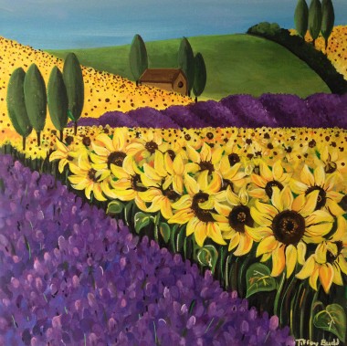 The Sunflower and Lavender Fields