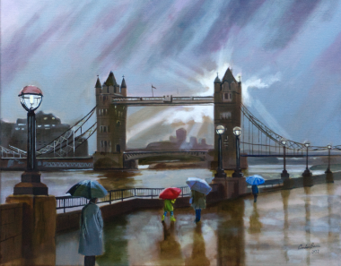 London painting Reflections