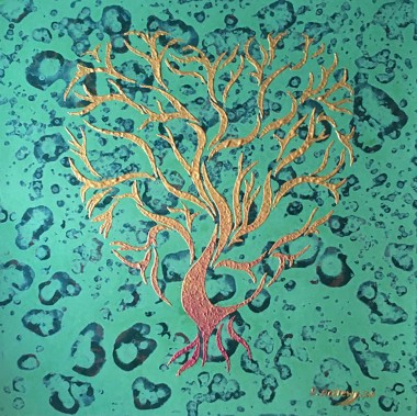 Tree of Life (gold and green)