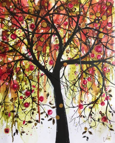 colourful tree painting