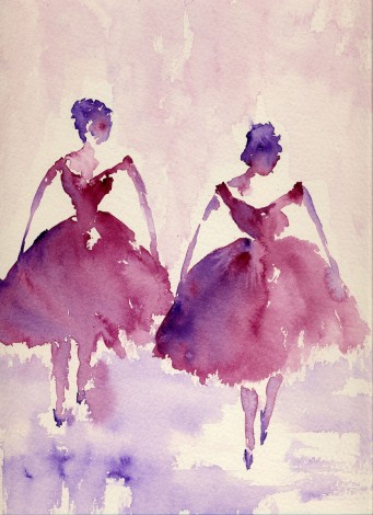 Two Ballerinas in Pink