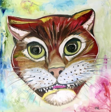 Cheshire Cat, feline smile