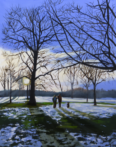 Three of Us Winter Painting