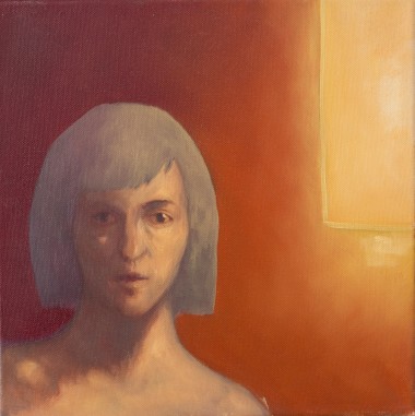Modern Portrait of Woman on a Strange Light