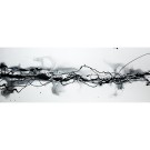 Black and White Smoky Abstract