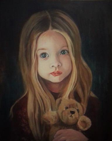 #child#girl#teddybear#portrait#littlegirl#toy