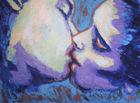 Lovers - Kiss In Purple And Blue
