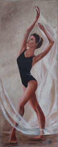 Dance of inspiration. Ballerina