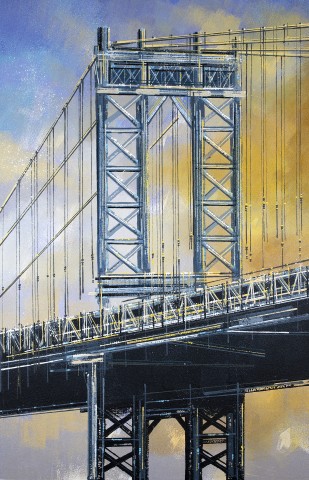 New York - The Manhattan Bridge At Sunset (2023)