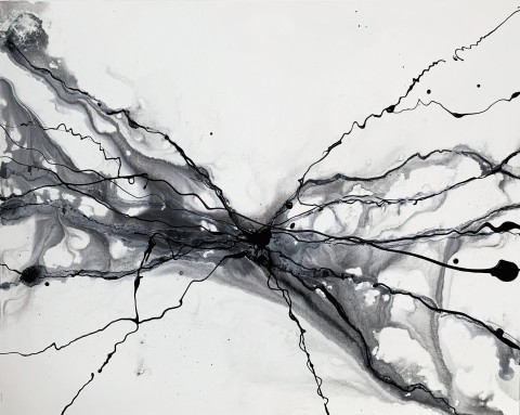 grey abstract art
