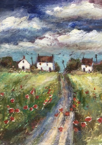 Farm
Foxgloves 
Cottage garden 
Cows
Sheep
Poppy 
Poppies
Flowers
Trees
Countryside 