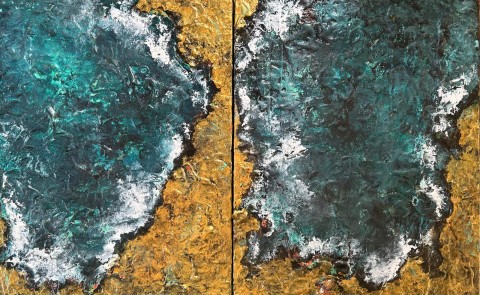 Escape  to the Nature - diptych