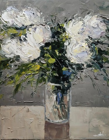 White Flowers In A Vase