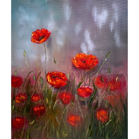 Red poppies for heart and soul 