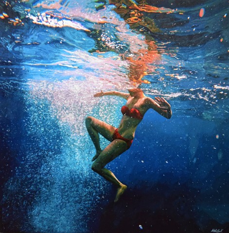 Inferno - swimming painting