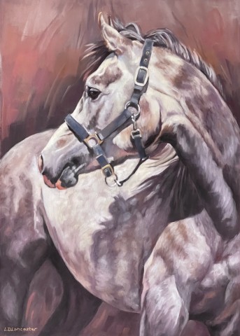 Arab Horse Pastel Painting