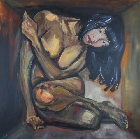 Nude in a box Painting 686