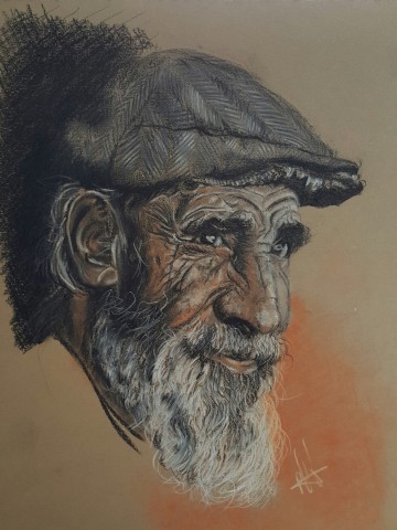 Old Man with Hat