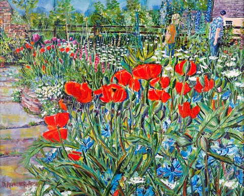 POPPY PATH painting for sale