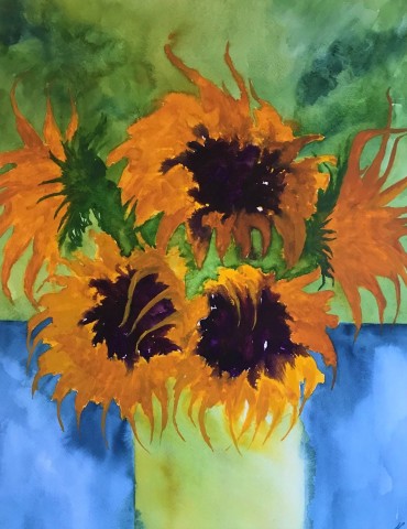 Sunflowers in Vase