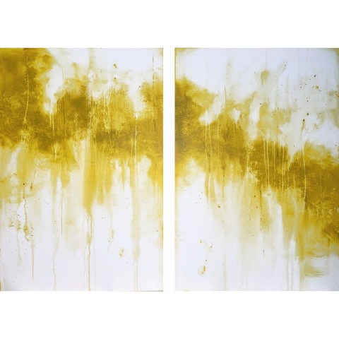XL abstract painting yellow