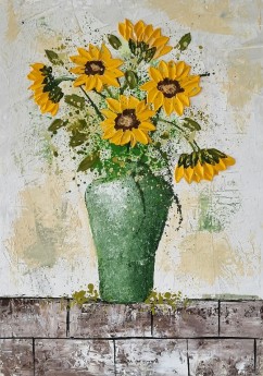 Vase With Sunflowers II