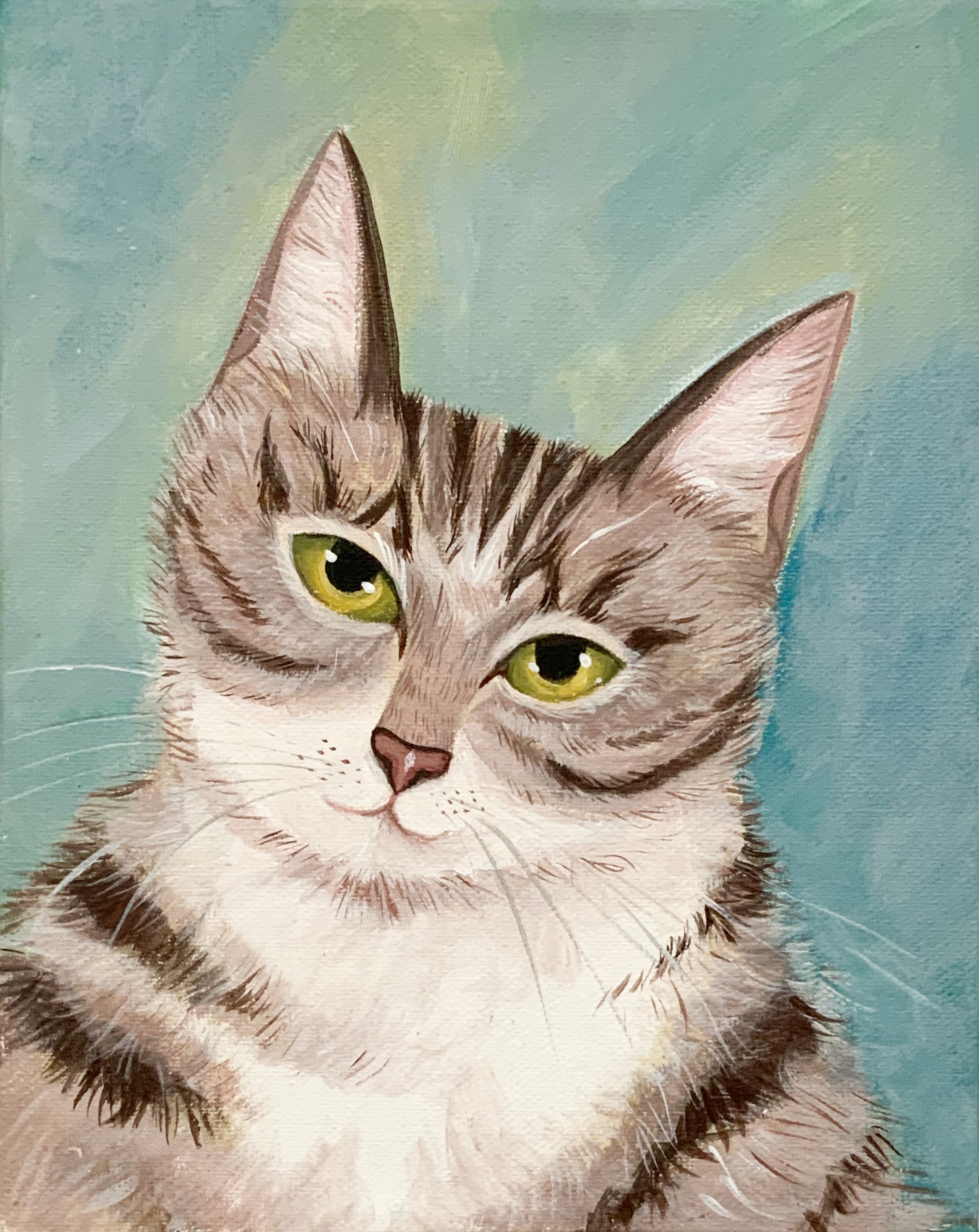 Little Rascal- cat painting by Mary Stubberfield | Art2Arts